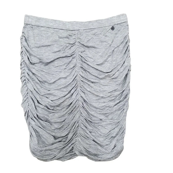A|X‎ Armani Exchange Women's Light Heather Gray Soft Ruched Tube Top NWT Size S - Picture 1 of 4